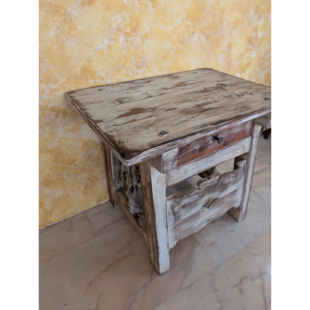 Rustic Side Table, 1960 For Sale - Image 13 of 16