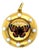 Rare Antique Essex Crystal Butterfly Locket Pendant 22k Yellow Gold For Sale