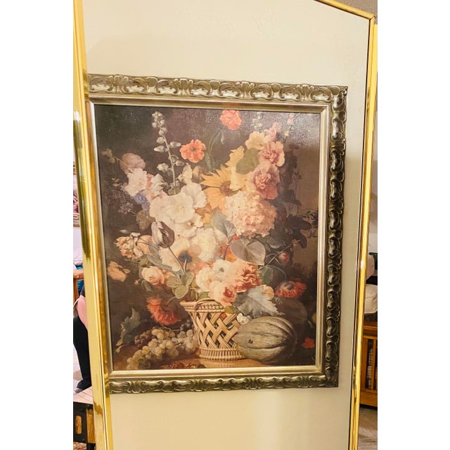 Mid 20th Century Mid-Century Modern Tri-Panel Dual-Sided Full Length Mirror For Sale - Image 5 of 11