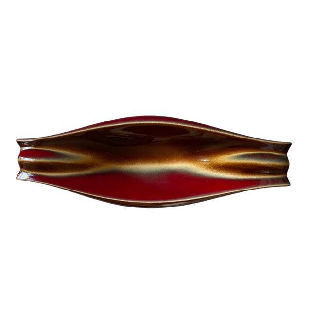 Black Large Vintage French Verceram Fruit Bowl, 1950s For Sale - Image 8 of 8