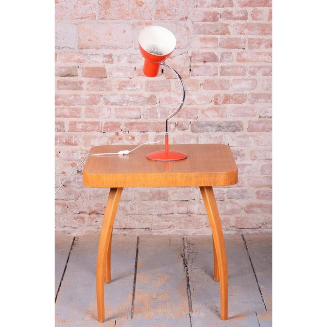 Mid-Century Modern Table Lamp in Chrome by J. Hůrka for Lidokov, Czech, 1960s For Sale - Image 10 of 11