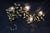 1960s Oversized Italian Hollywood Regency Gilt-Iron Wall Sconce With Crystal Blossoms For Sale - Image 9 of 17