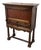 South Cone Trading Traditional Mahogany Wine Bar Secretary Cabinet For Sale