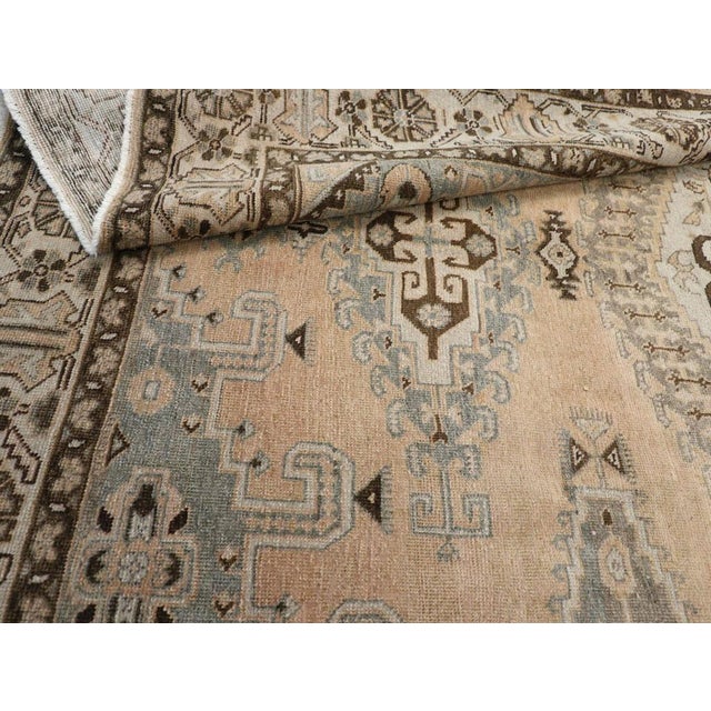 Cream Mid-20th Century Persian Veece Accent Carpet For Sale - Image 8 of 8