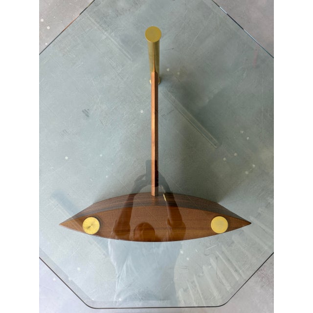 1970s Mid-Century Modern Walnut and Glass Coffee Table by Hainke, 1970s For Sale - Image 5 of 16