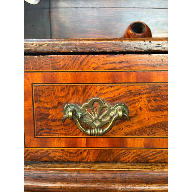 Victorian English Pipe Rack With Drawer, Walnut Wall Shelf, Circa 1865 For Sale - Image 9 of 12
