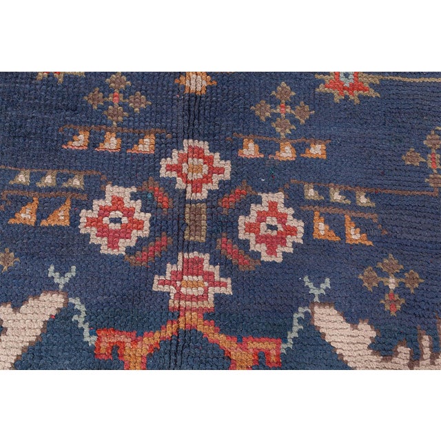 Antique Turkish Oushak Rug For Sale In New York - Image 6 of 9