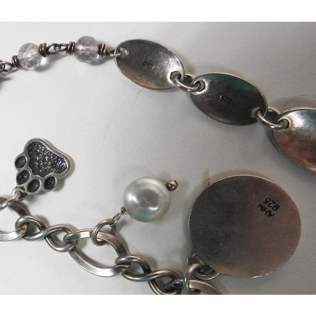 Contemporary Sterling Bracelets Dog Charms - A Pair For Sale In Seattle - Image 6 of 6