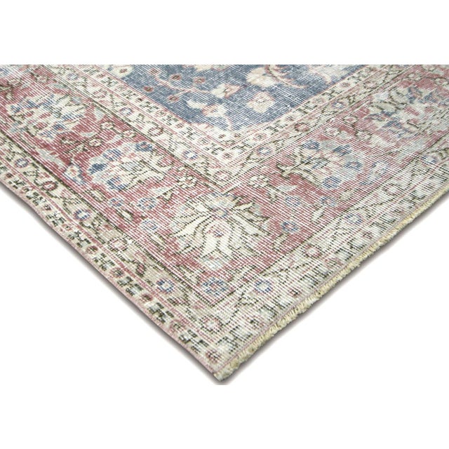 Traditional 1960s Turkish Oushak Rug For Sale - Image 3 of 6