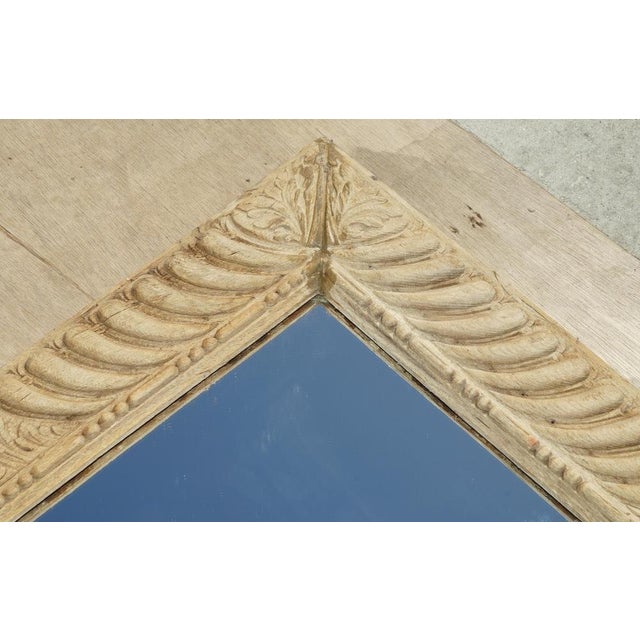 Gold Antique Wall Mirror in Hand Carved Oak Frame, 1800 For Sale - Image 8 of 18