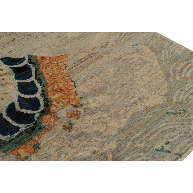 Rug & Kilim’s Modern Chinese Pictorial Dragon Rug in Beige For Sale In New York - Image 6 of 7