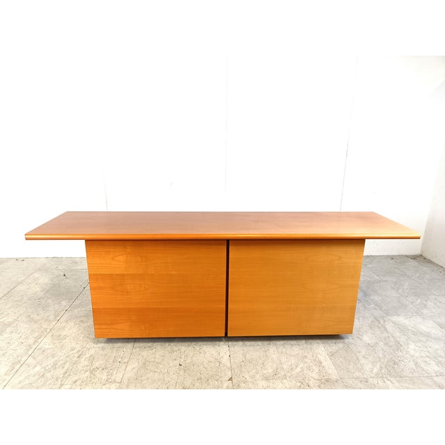 Italian Wooden Sideboard with Sliding Doors, 1990s For Sale - Image 9 of 14