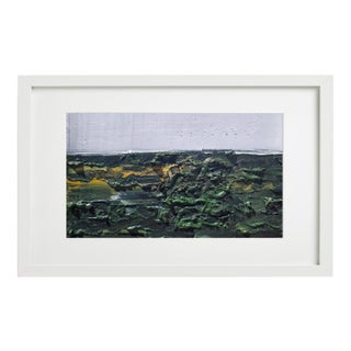 Framed Contemporary Neutral Color Palette Abstract Landscape Painting / Color Field / Earth Tones For Sale