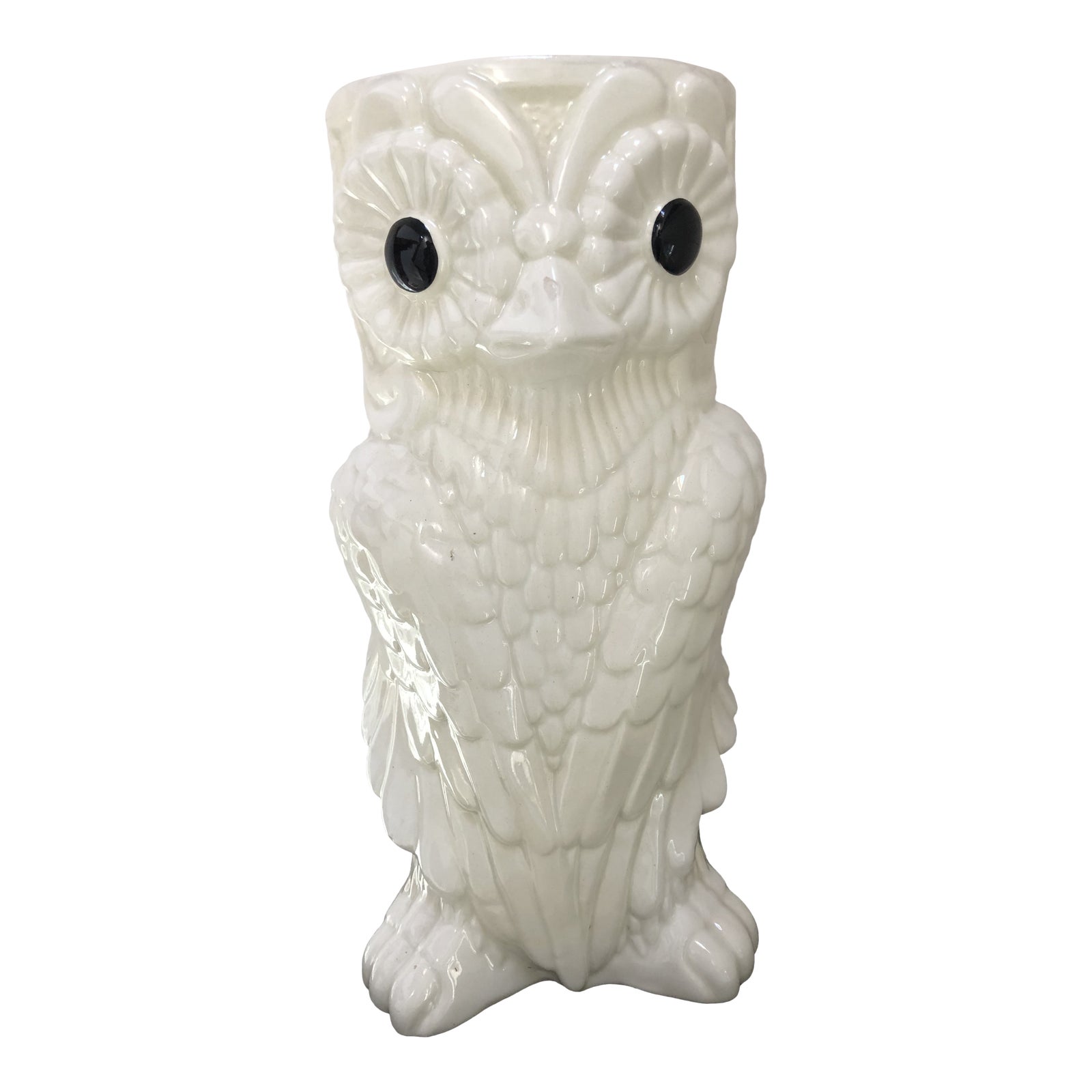 Vintage Ceramic Owl Umbrella Stand made in Spain Chairish