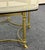 Hollywood Regency Vintage Labarge Hexagonal Brass and Glass Coffee Table For Sale - Image 3 of 10