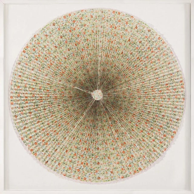 Through meticulous hand folding of lavishly silkscreened Bhutan paper, structure sings in rich texture and ethereal...