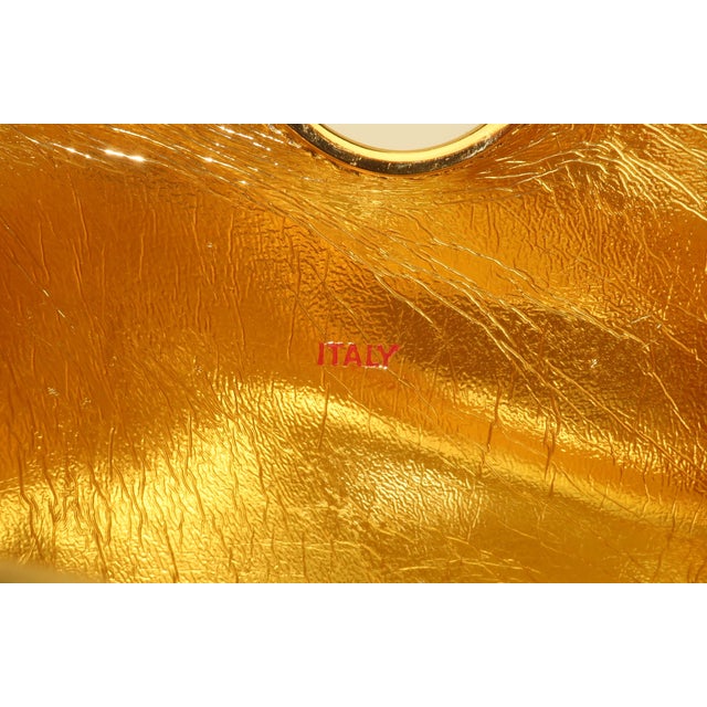Rodo Italian Brushed Gold Convertible Clutch Handbag, 1970's For Sale - Image 13 of 15