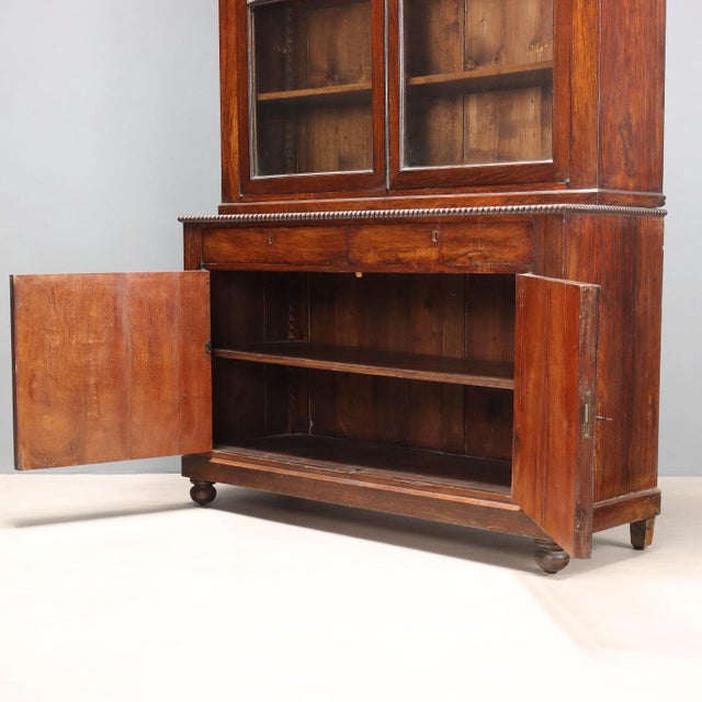 Wood Rosewood Veneered Bookcases, Set of 2 For Sale - Image 7 of 15