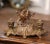 This elegant antique double inkwell brings sculptural character and French symbolism to a desk, library, or study. Crafted...