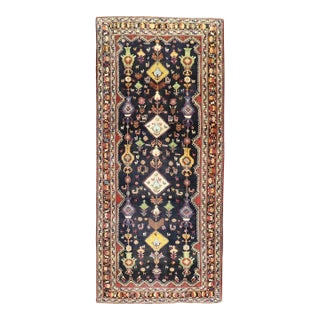 Antique Zabihi Collection Persian Shiraz Gallery Size Rug - 4'11" x 11'8" For Sale