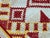 Vintage Red & Yellow Linen Cross Stitch Tablecloth & 6 Napkins For Sale - Image 4 of 8