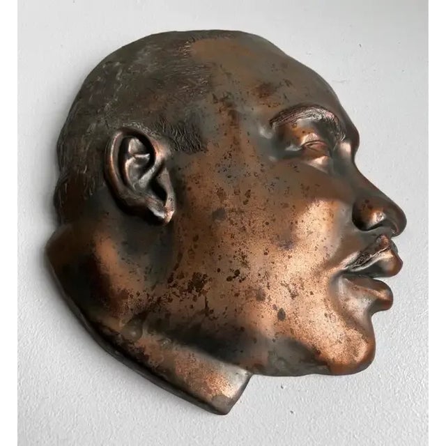 Vintage Martin Luther King Jr. Cast Metal Plaque For Sale - Image 4 of 10
