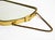 Small Mid-Century Brass Wall Mirror with Braided Hanging Strap, 1950s For Sale - Image 14 of 18