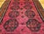 Vintage Afghan Bokhara Area Rug, Hand-Knotted Wool, Allover Geometric Pattern, Plum & Burgundy, 4x5 For Sale - Image 11 of 17