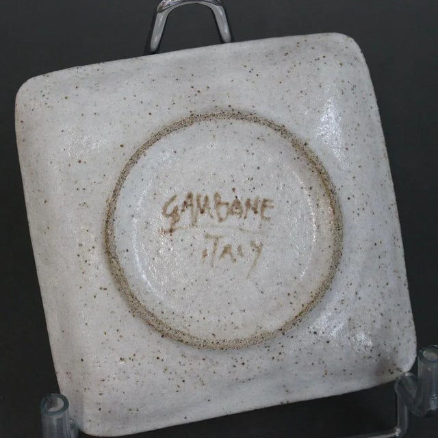 Small Vintage Italian Ceramic Dish by Bruno Gambone, 1980s For Sale - Image 12 of 13