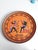 Black Large Greek Black-Figure Orange Terracotta Wall Plate with Classical Motif, 1970s For Sale - Image 8 of 18