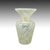 1970s Luxury handcrafted vase in Murano glass in ivory color by Maestro del Vetro. Made in Italy. The piece features a...