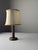 Vintage Table Lamp in Oak with Parchment Leather Shade by Charles Dudouyt, France, 1950s For Sale - Image 11 of 11