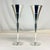 Contemporary 1980s Vintage Contemporary Postmodern Silver Plate Champagne Flutes - a Pair. For Sale - Image 3 of 10