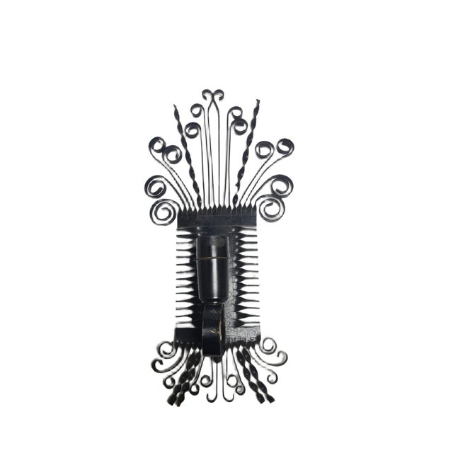Brutalist Wall Lamp, Poland, 1970s, in Very Good conditions. Designed 1950 to 1959 European Plug (up to 250V).The wiring...