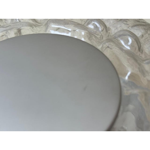Metal Textured Glass Flush Mount from Limburg, Germany, 1970s, Set of 2 For Sale - Image 7 of 16