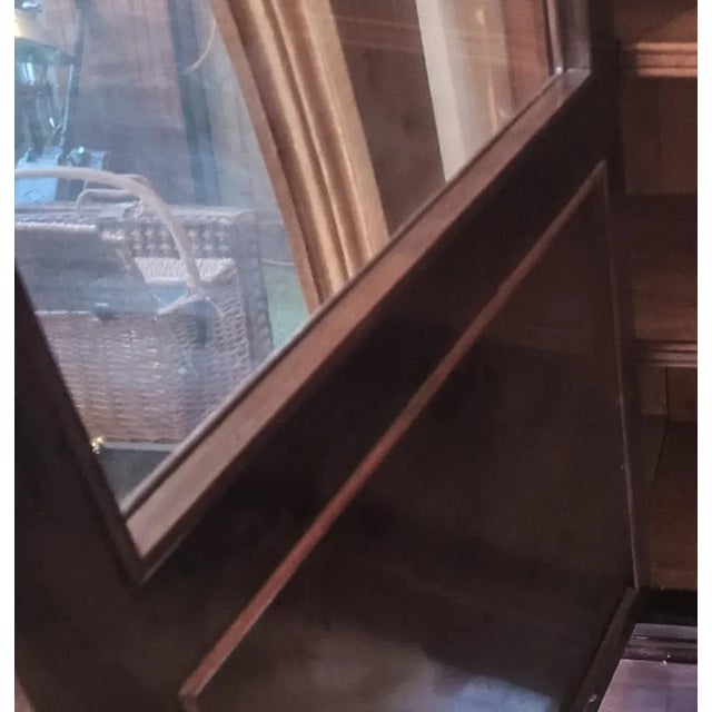 Large Walnut Veneer & Oak Cabinet For Sale - Image 14 of 16