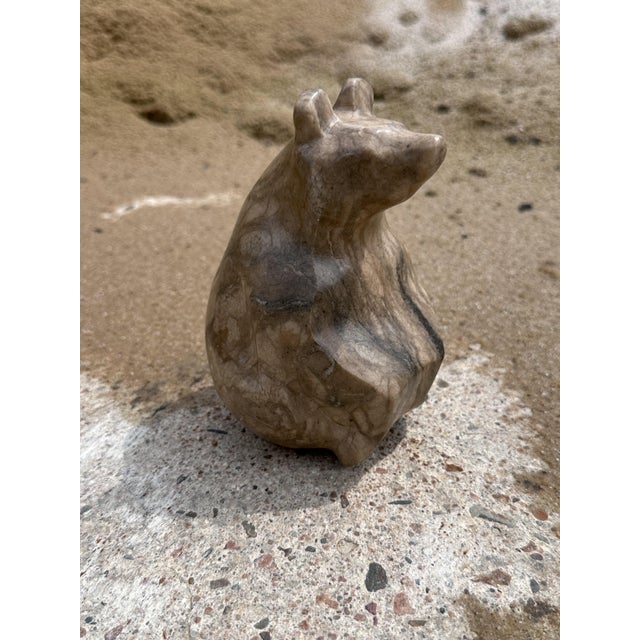 1970s Handcrafted Bear Figurine in Soapstone, Germany, 1970s For Sale - Image 5 of 15