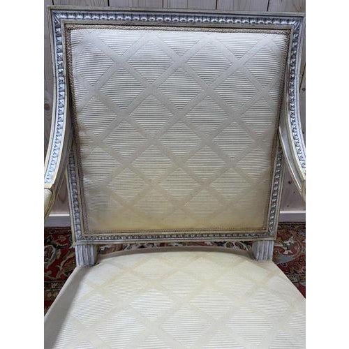 Louis XVI Style Armchairs, 20th Century, Set of 2 For Sale - Image 12 of 13