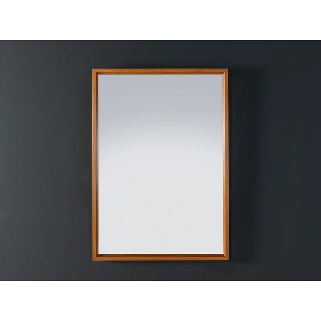 Wood Vintage Brown Mirror, 1960s For Sale - Image 7 of 7