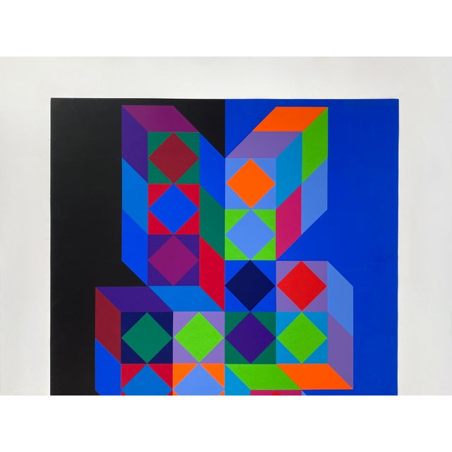 A print * a silkscreen print * by victor vasarely (1908–1997) * on light card stock * poster for the munich olympic games...