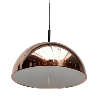 Mid-Century German Dome Copper Pendant Lamp from Staff Leuchten, 1960s For Sale