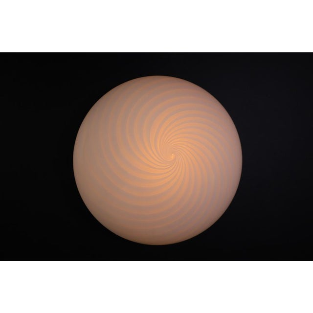 Murano swirl glass ceiling lights or sconces by vm-vetri, italy, 1970s these are white swirl murano glass ceiling or wall...