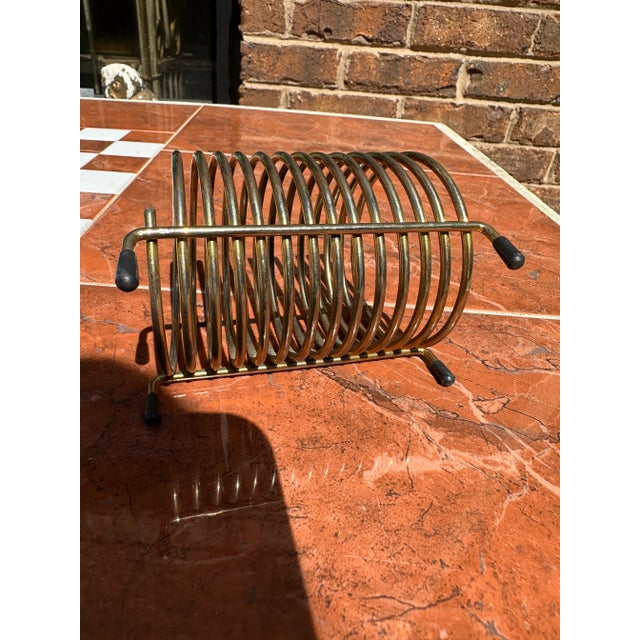 1970s Brass Envelope Holder/Organizer For Sale - Image 4 of 6