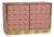 Dusty Rose Murano Glass Sphere Dry Bar on Brass Plinth from Justfurnituress SRL For Sale