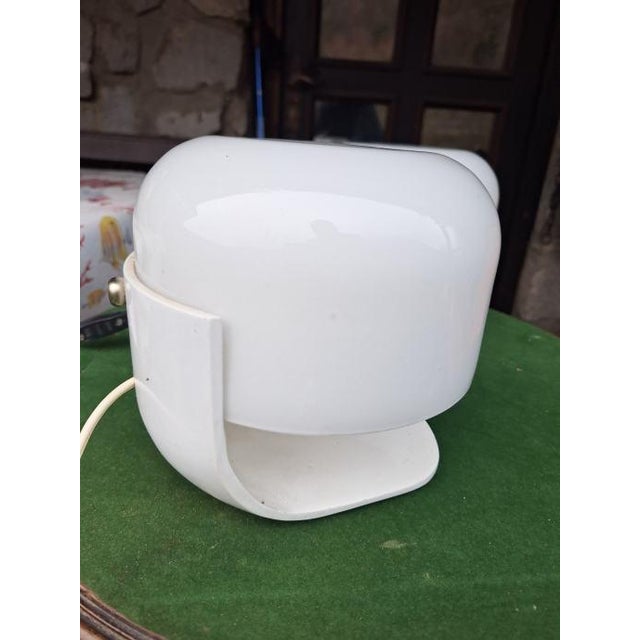 This elegant pair of Lumi Milano designer table lamps captures the essence of Italian Mid-Century / Space-Age lighting...