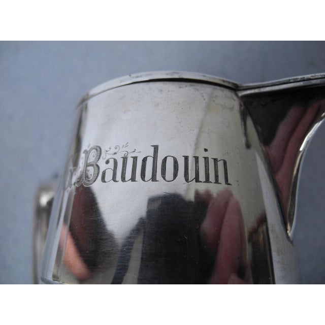 800 Silver Wine Decanters by Wilhelm Binder, 1890s, Set of 2 For Sale - Image 5 of 18