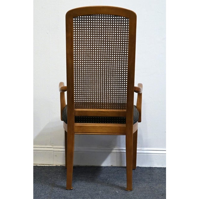 Bernhardt Bernhardt Furniture Contemporary Modern Cane Back Dining Arm Chair 275-521 For Sale - Image 4 of 11