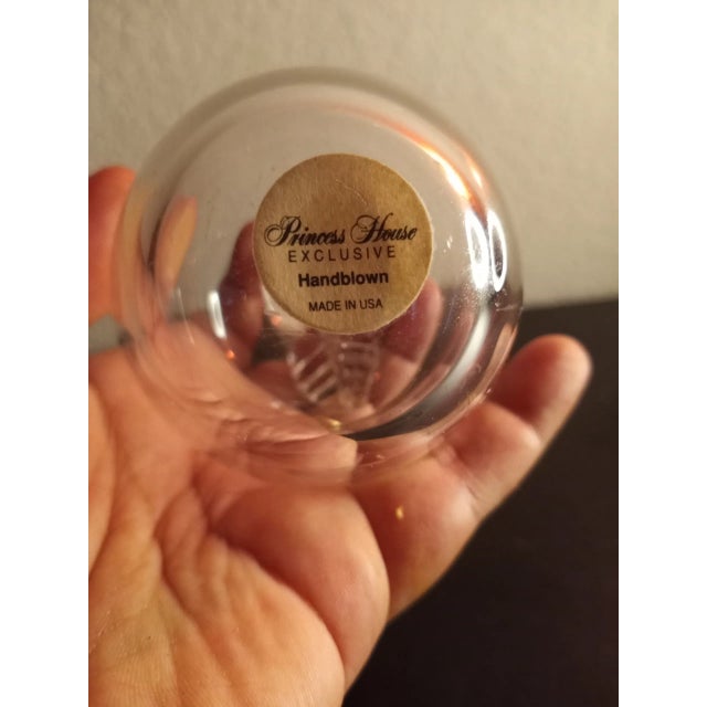 Glass 1980s Princess House Crystal Apple Figurine Paperweight For Sale - Image 7 of 8