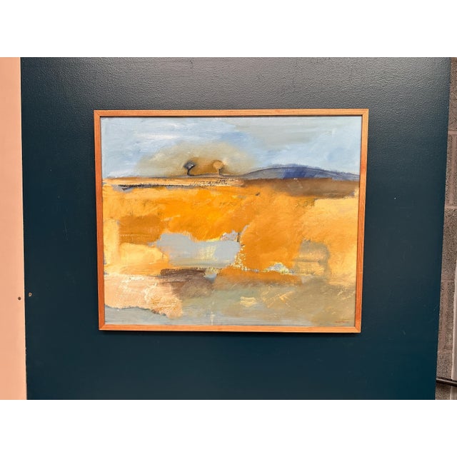 Peter Prütz, Landskapskomposition, 1950s, Oil Painting on Panel, Framed For Sale - Image 4 of 10