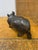 Vintage Carved Wooden Rhinoceros Sculpture For Sale - Image 4 of 4